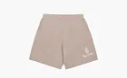 Sporty & Rich Vendome logo-embroidered Cashmere Shorts Beige