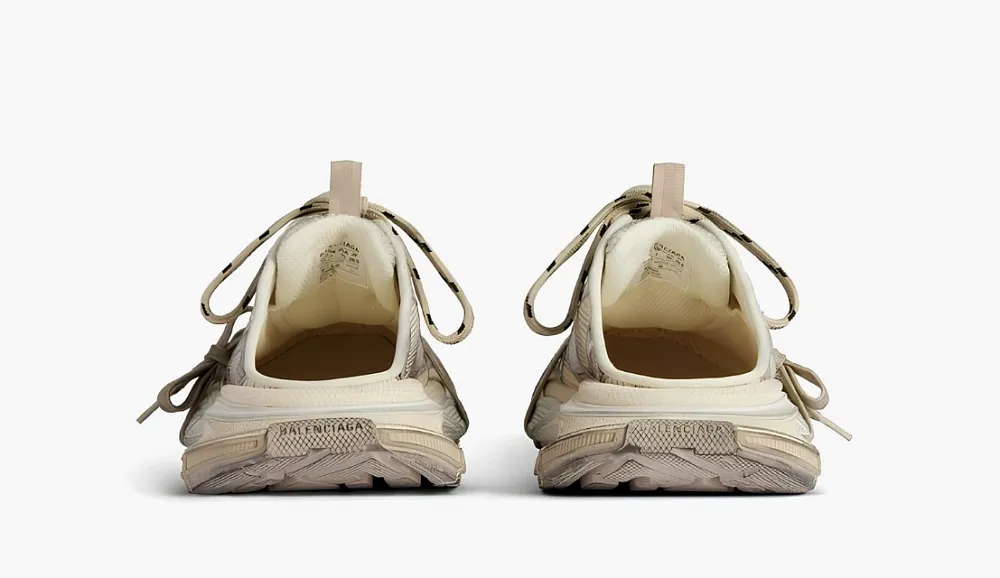 Balenciaga 3XL Lace Mule Beige