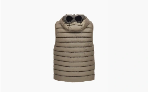C.P. Company Goggles-Detail Padded Vest Brown 