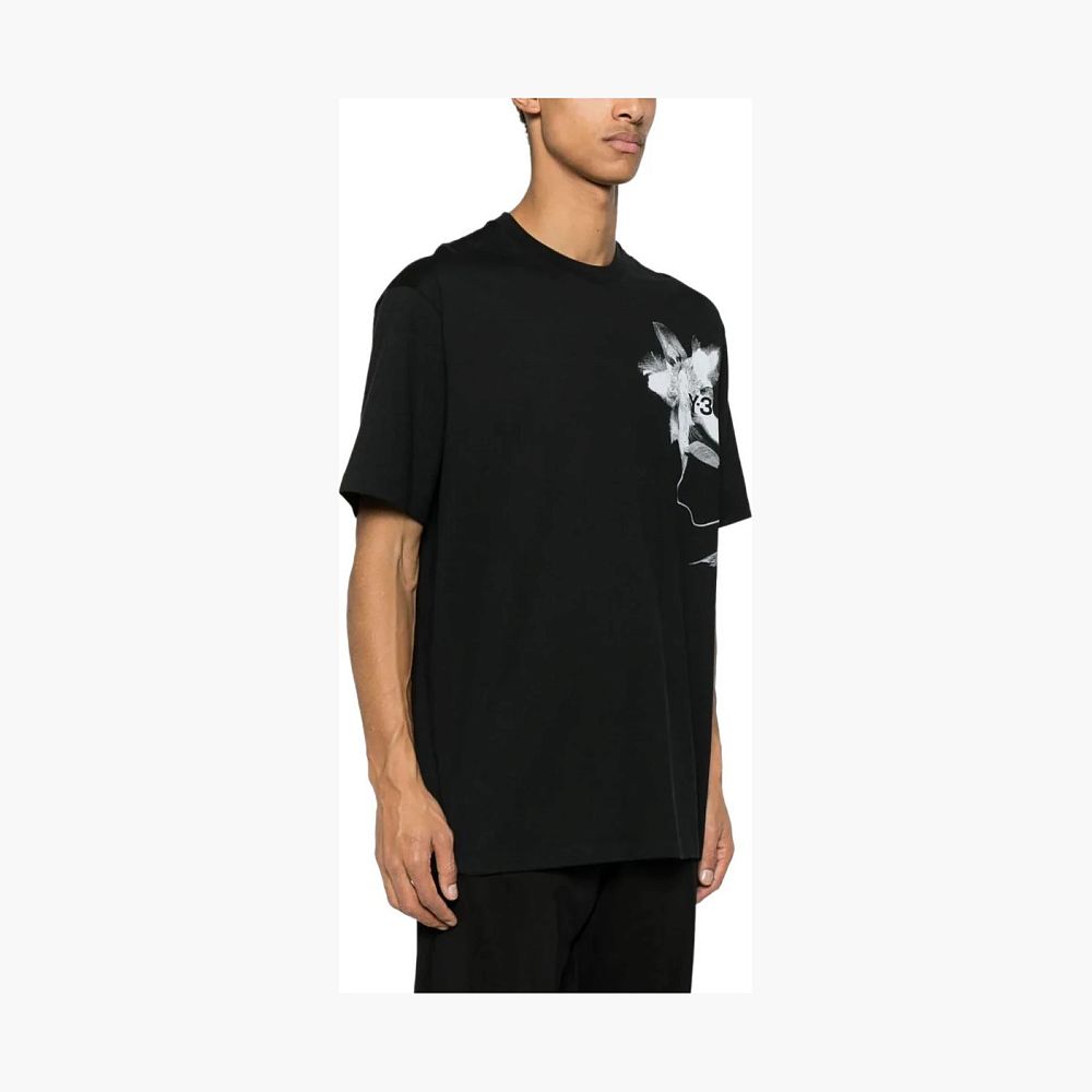 Y-3 Graphic Print Tee Black
