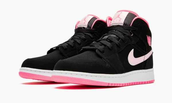 Air Jordan 1 Mid GS Black Digital Pink 