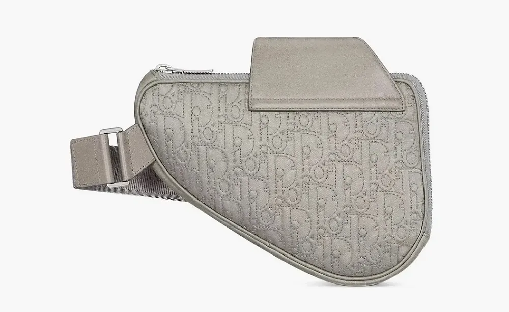 Dior x Stone Island Saddle Bag Grey