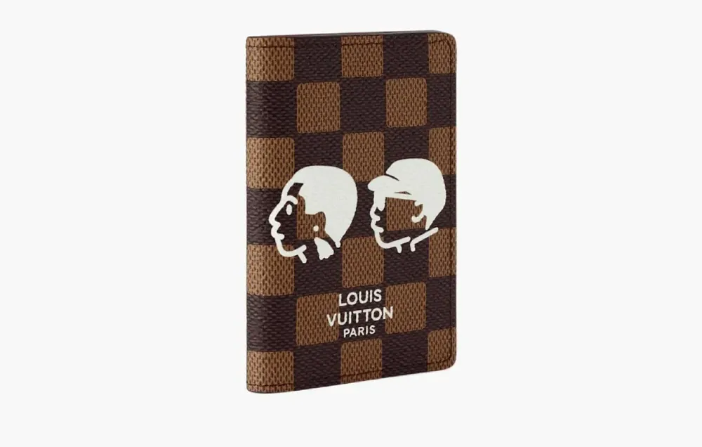  Louis Vuitton x Nigo Damier Ebene Passport Cover Brown