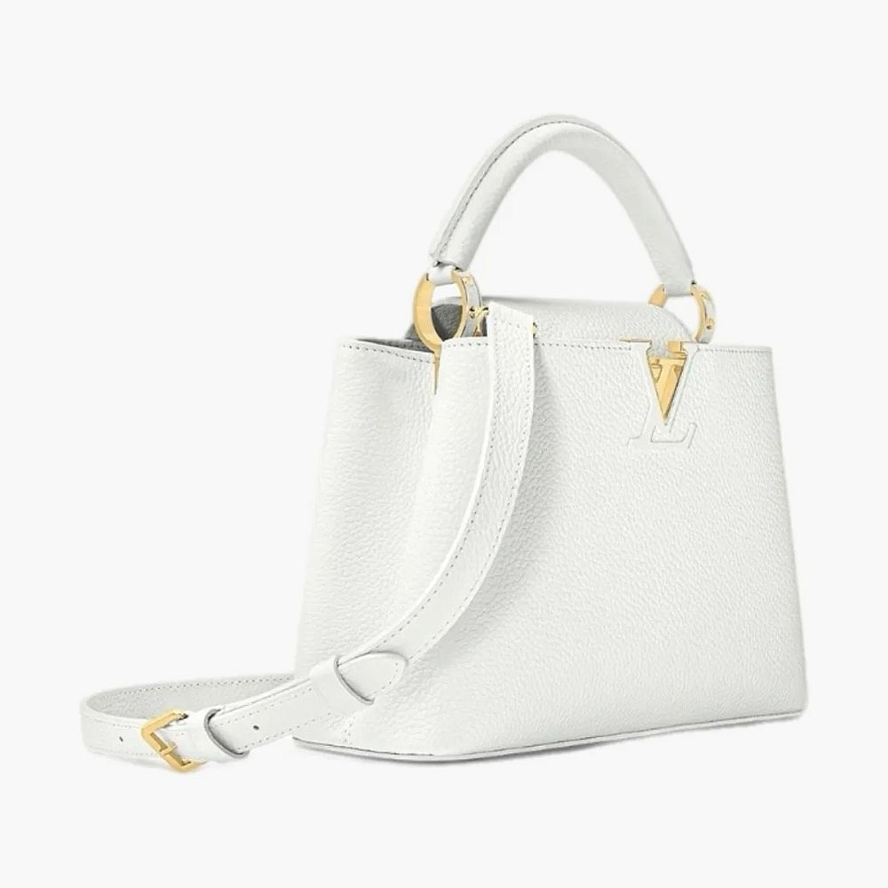 Louis Vuitton Capucines BB Taurillion Leather Snow