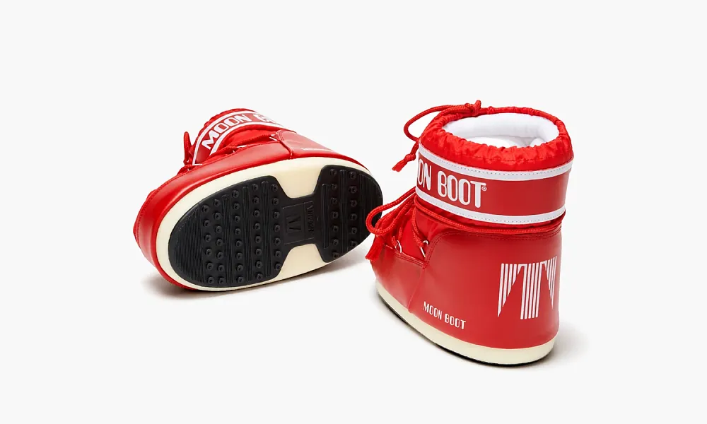 Moon Boot Icon Low Nylon Red