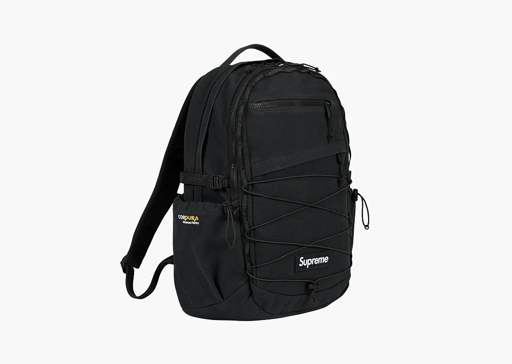 Supreme Logo Backpack (SS25) Black