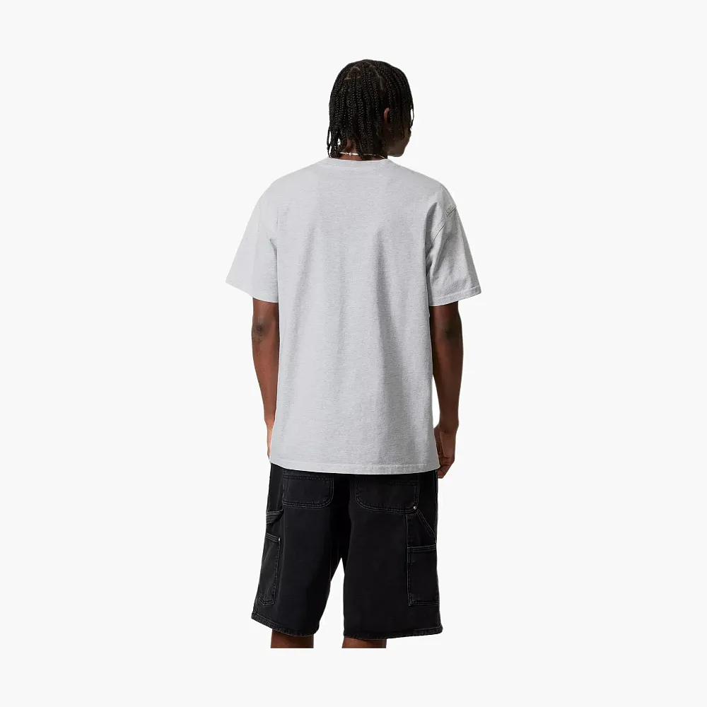 Carhartt WIP Script Logo T-Shirt Grey Heather