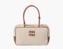 Miu Miu Canvas bag "Beige/Brandy" 