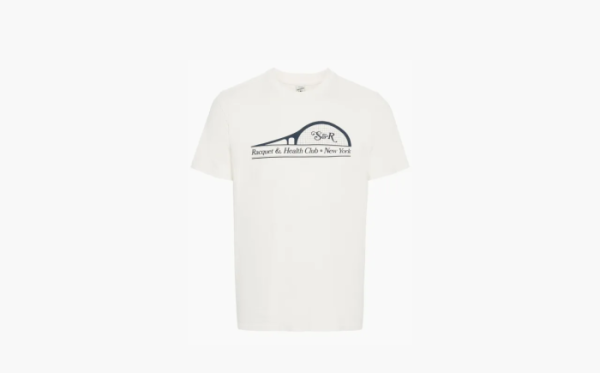 Sporty & Rich S&R Racket Cotton T-Shirt White 