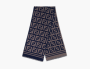 Fendi Wool Scarf Brown Blue  