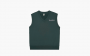 Sporty & Rich Serif Logo Embroidered V Neck Vest "Forest" 