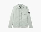 Stone Island Ogranic Cotton Stretch Broken Twill Overshirt Sage Green