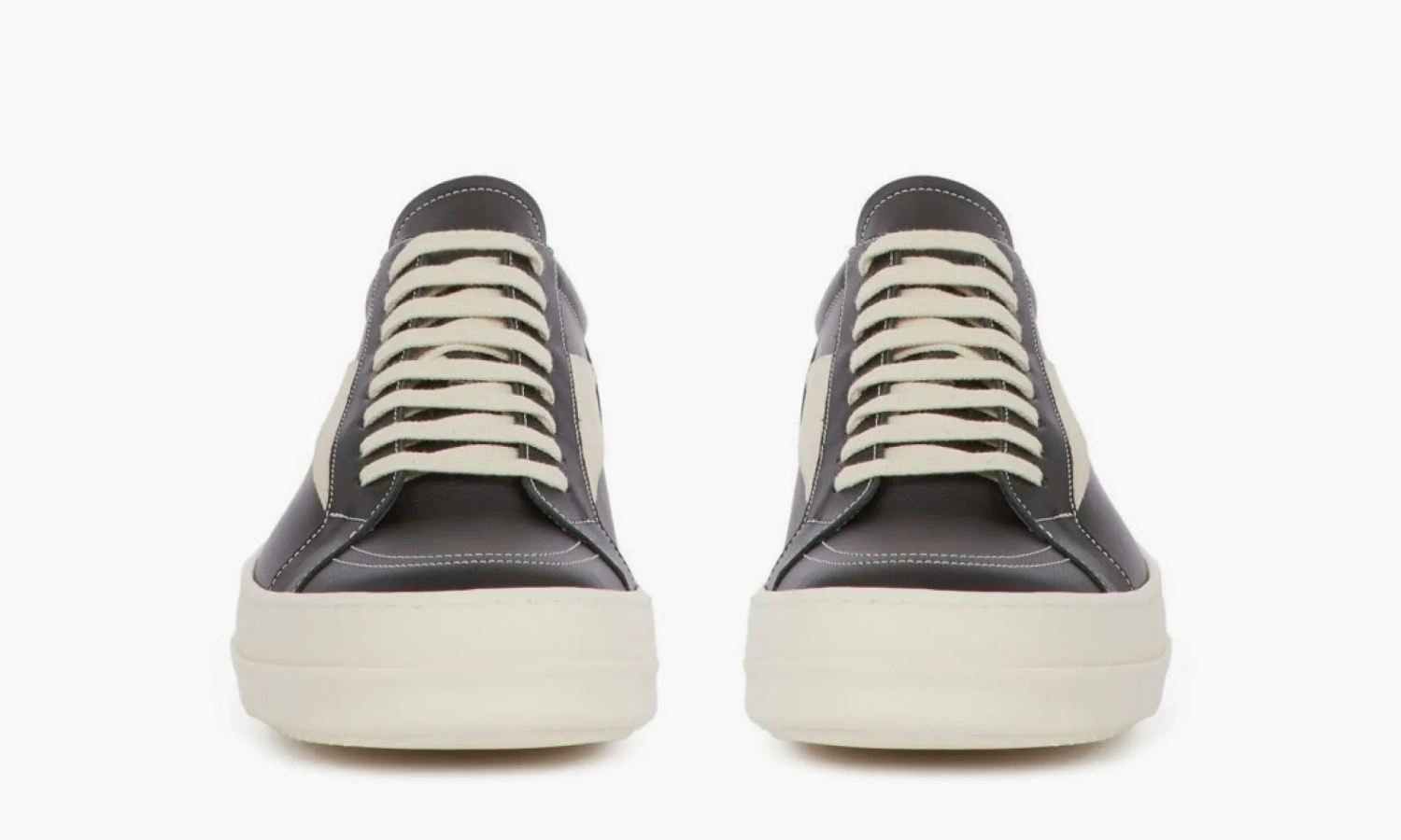 Rick Owens Edfu Leather Low Black Milk 