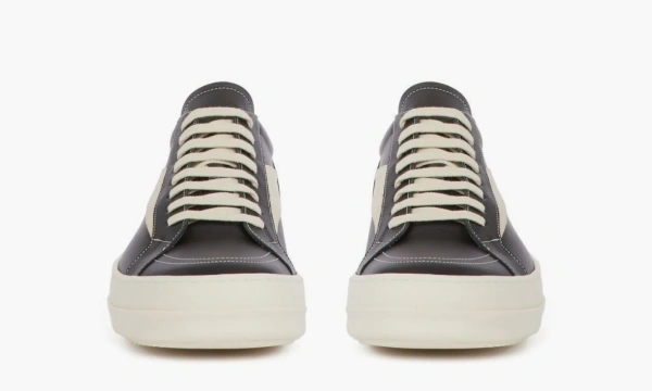 Rick Owens Edfu Leather Low Black Milk 
