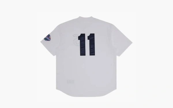 Supreme S Logo Baseball Henley White 