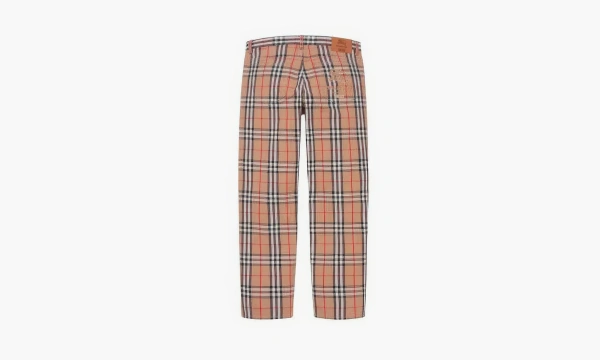 Supreme X Burberry Trousers Orange  Supreme X Burberry Trousers Orange