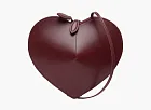 Alaia Le Coeur Сrossbody Bag Dark Red 