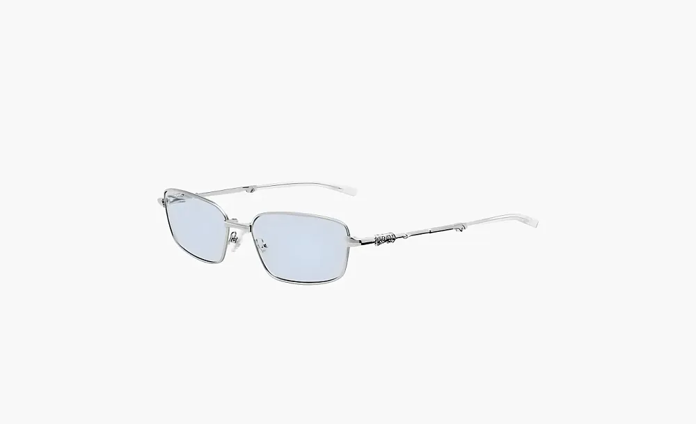 Gentle Monster Metal Irregular Shape Sunglasses Unisex Silver