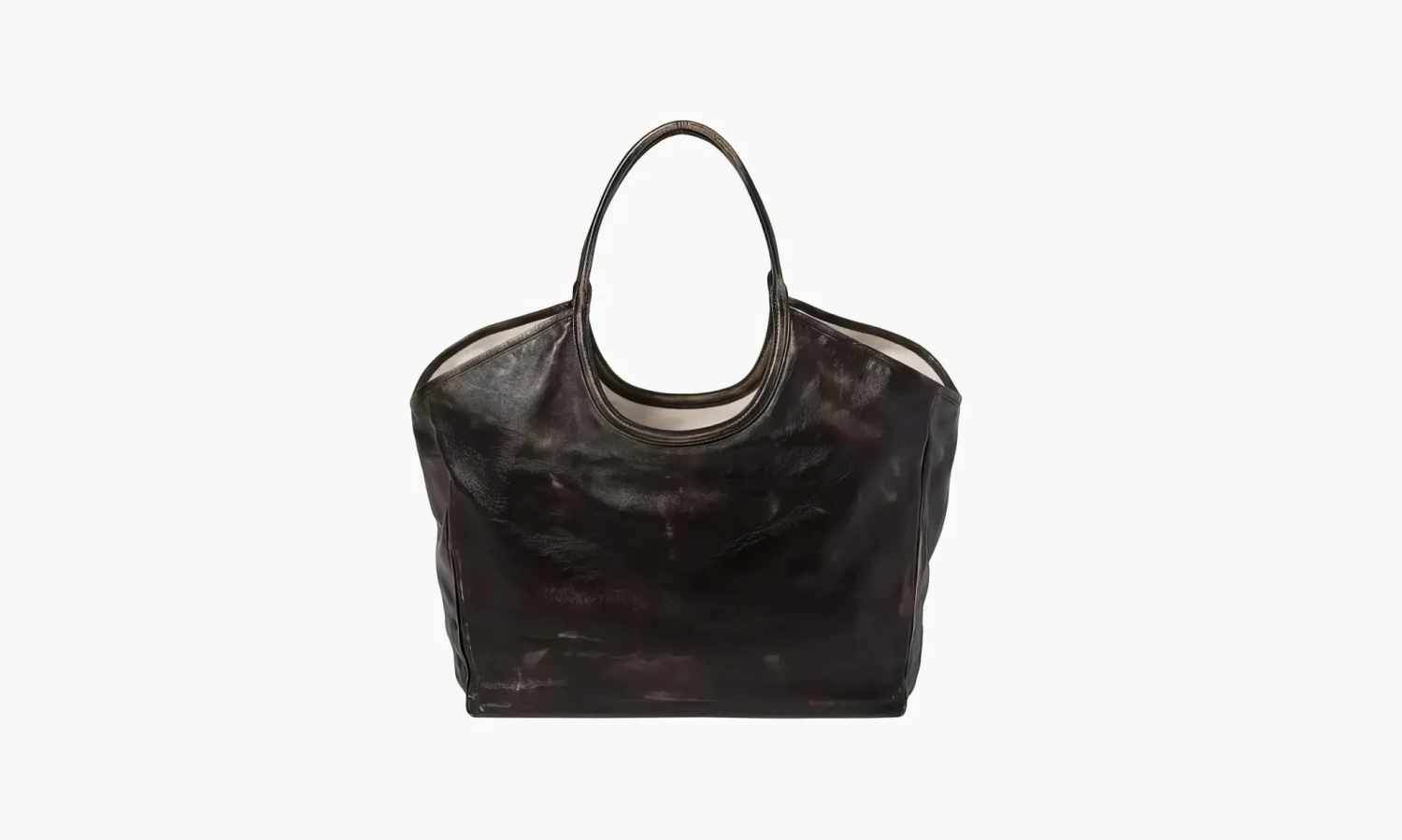 Miu Miu Leather Tote Bag Sand / Coffee 