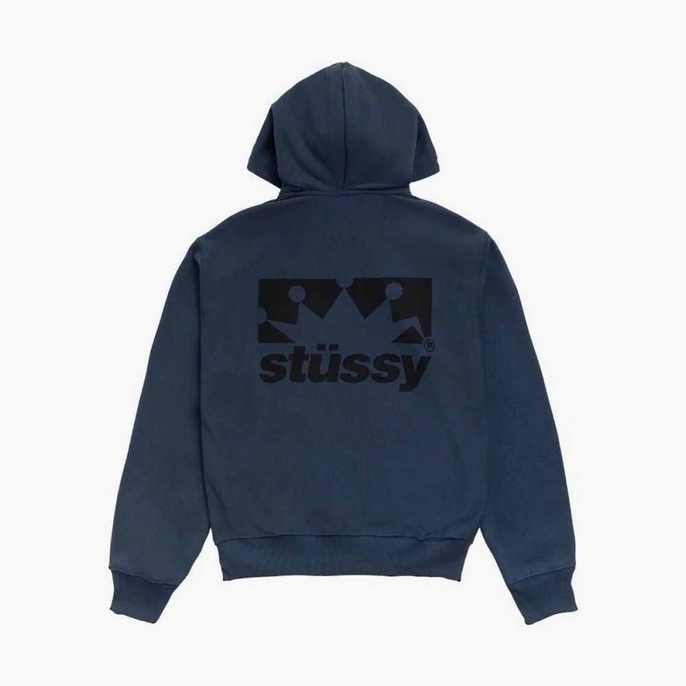 Stussy Box Crown Zip Hoodie Navy