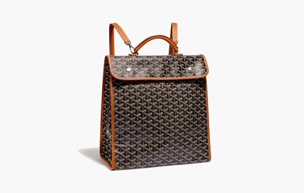 Goyard Saint Leger Backpack Black & Tan