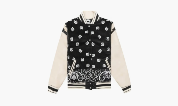 RHUDE Bandana Bomber Jacket Black White 