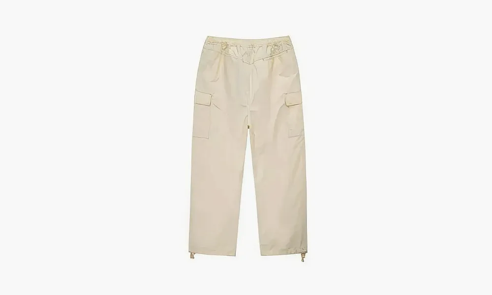 Stussy Logo Wide Pants White