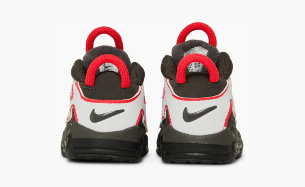 Nike Air More Uptempo TD "Medium Ash Siren Red White" 