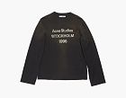 Acne Studios Logo L/S T-shirt Relaxed Fit Faded Black