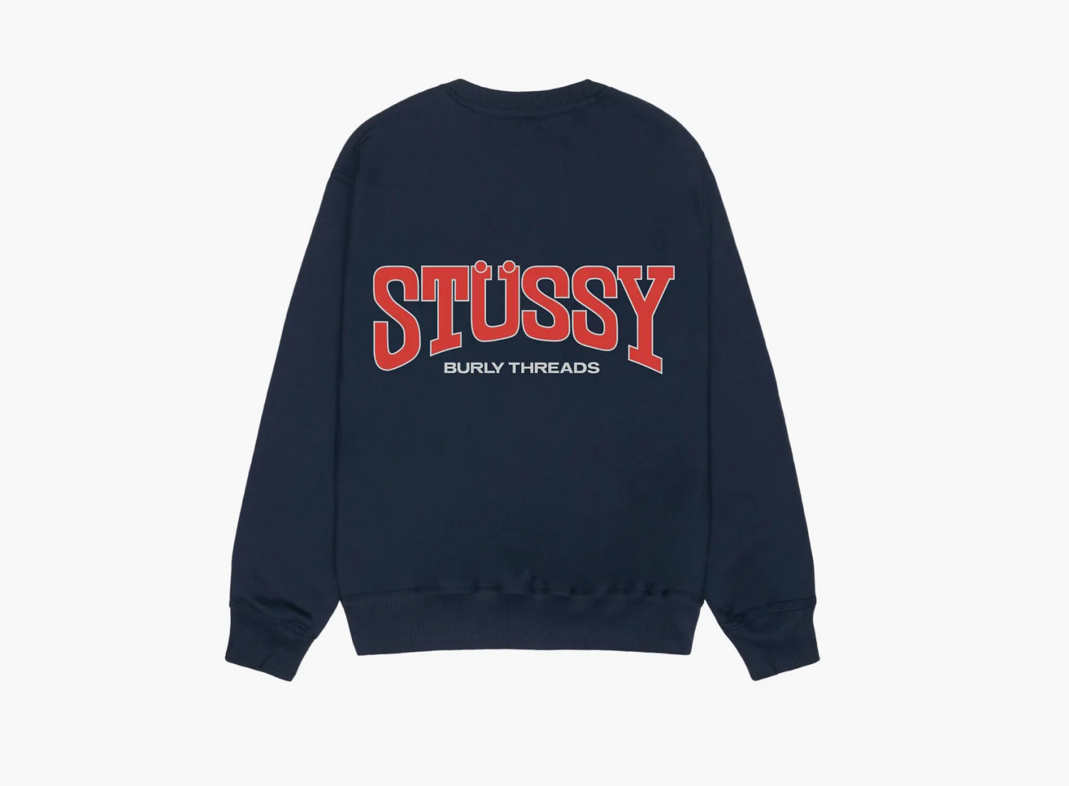 Stussy Burly Threads Crew  "Navy" 