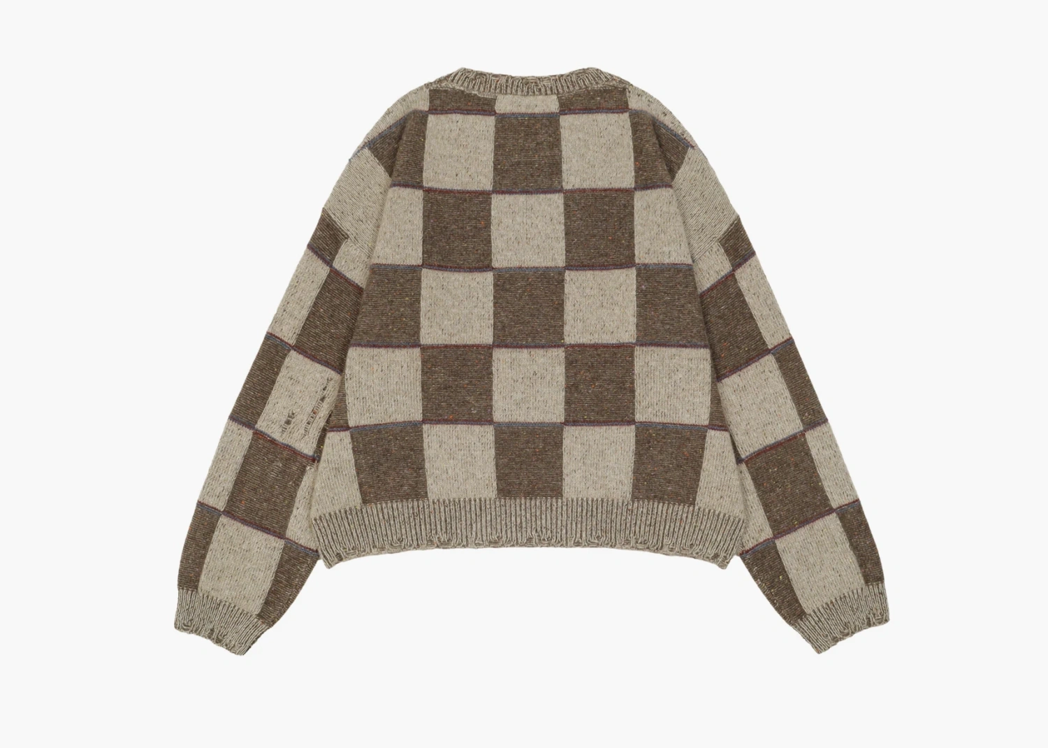 Enfants Riches Déprimés Check Crewneck Sweater Brown/Blue/Red 