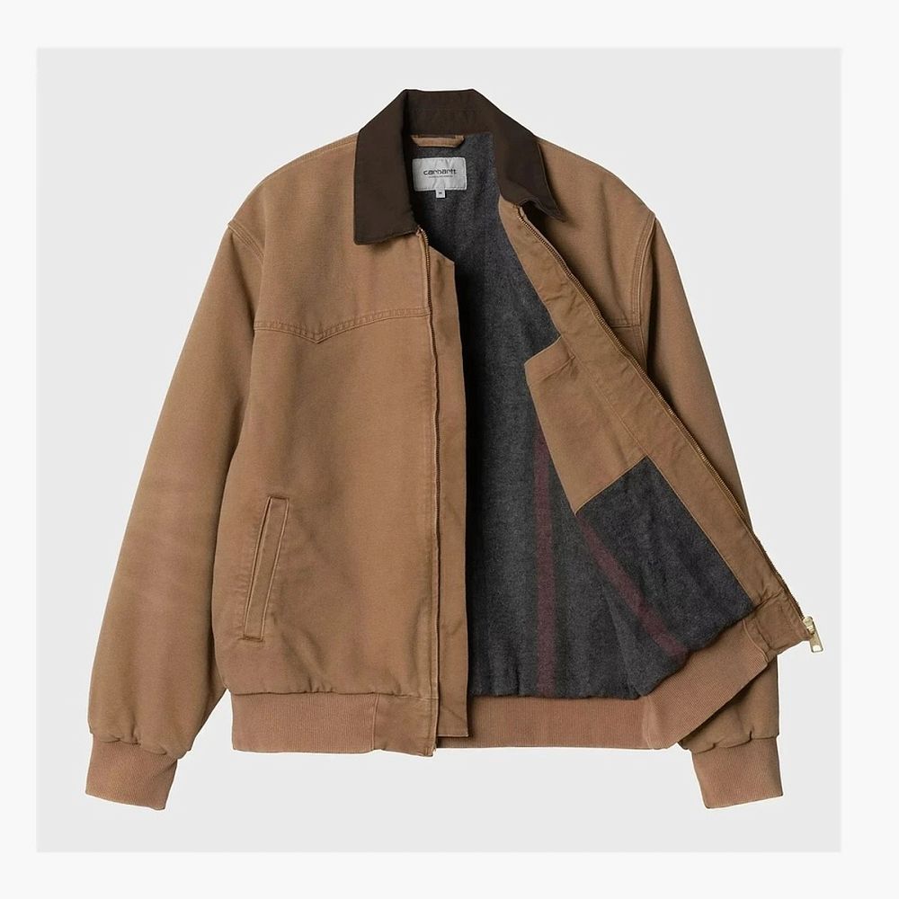 Carhartt WIP Bomber Jacket Hamilton Brown