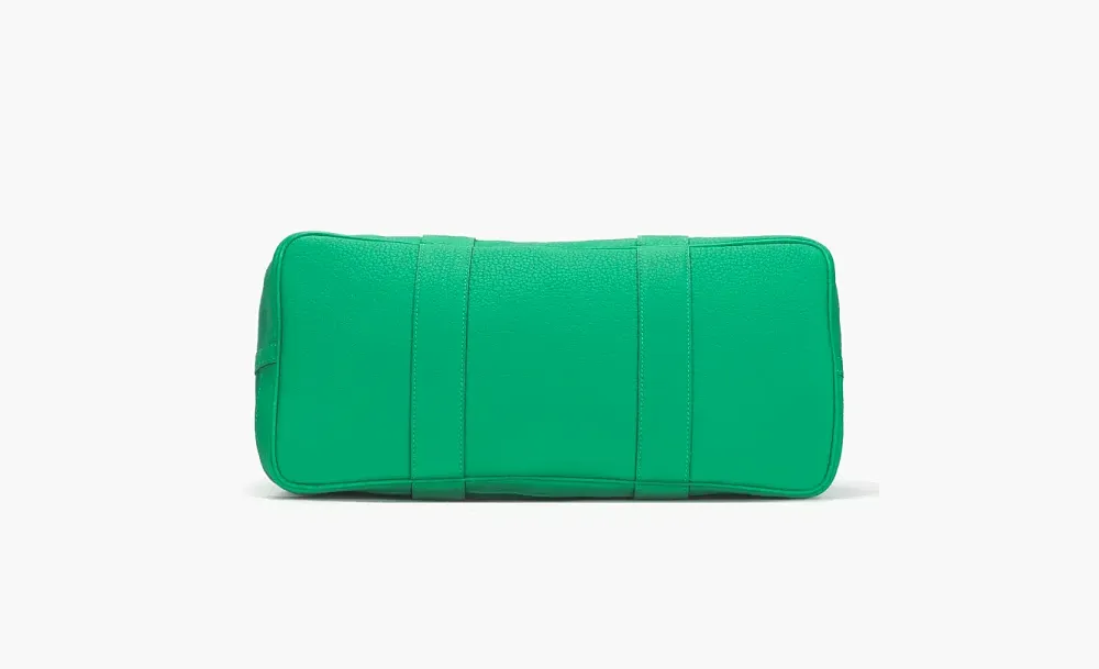 HERMES Garden Officer Canvas With Negonda Cow Leather Canvas Bag Verona Green/Mint Green
