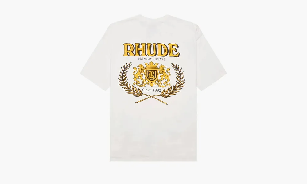RHUDE Cresta Cigar Tee Vintage White