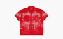Supreme Last Supper Lace Short-Sleeve Shirt "Red" 