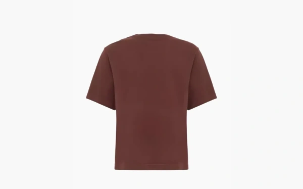 Sporty & Rich logo-print Cotton T-shirt Brown 