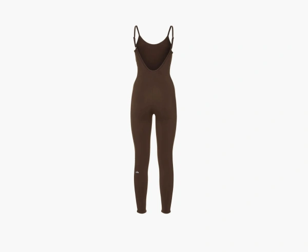 Alo Yoga Airbrush One And Done Onesie Espresso  Alo Yoga Airbrush One And Done Onesie Espresso