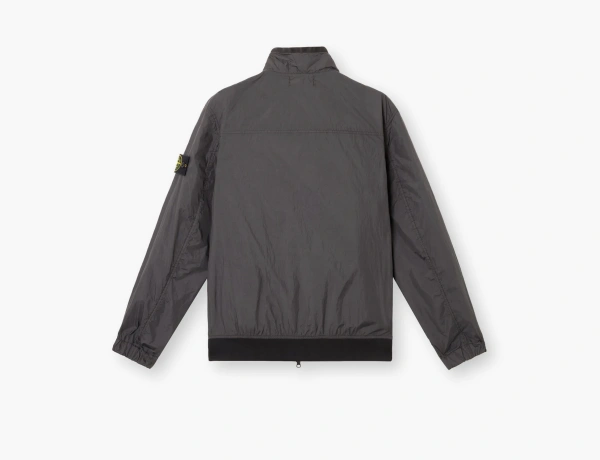 Stone Island Wind-Resistant Jacket with Anti-Drop and Mesh Lining Charcoal Grey  Stone Island Wind-Resistant Jacket with Anti-Drop and Mesh Lining Charcoal Grey