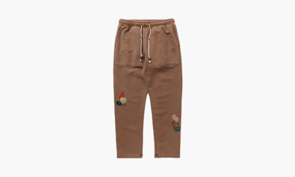 Travis Scott X Jordan Fleece Pants Archaeo Brown 