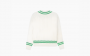 Sporty & Rich Cable-knit Cotton Jumper "Ecru" 