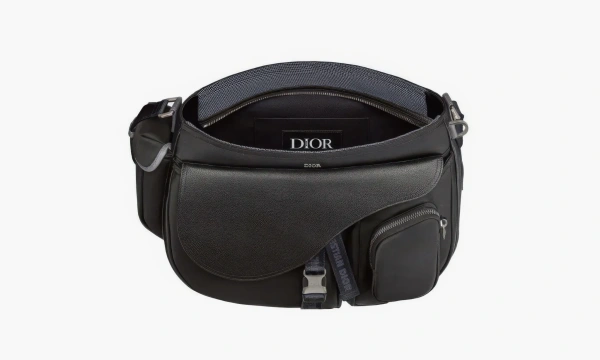 Dior X Sacai Saddle Soft Dark Brown Green 