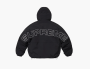 Supreme Faux Fur Reversible Hooded Track Jacket  "Black" 