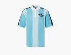 Adidas Originals Blockcore Short Sleeve Polo Pique Collar Shirt Sky Blue
