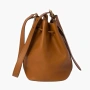 Miu Miu Leather Bucket Bag "Cognac" 