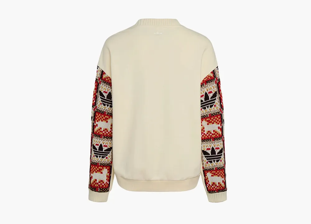 Adidas Originals Crafted Crewneck Sweatshirt Cream White