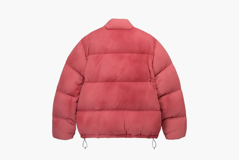 Stussy Recycled Nylon Down Puffer Faded Red