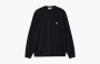 Carhartt WIP FW22 Madison Sweater Dark Navy Wax Logo 