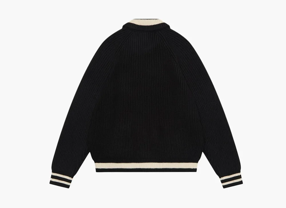 UNDEFEATED Knit Varsity Jacket Black