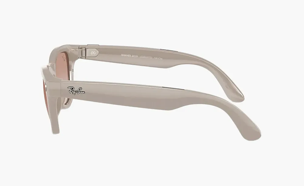 Ray-Ban Meta Skyler Shiny Chalky Gray/Cinnamon Pink