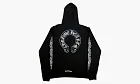Chrome Hearts Horse Shoe Floral Hoodie Black